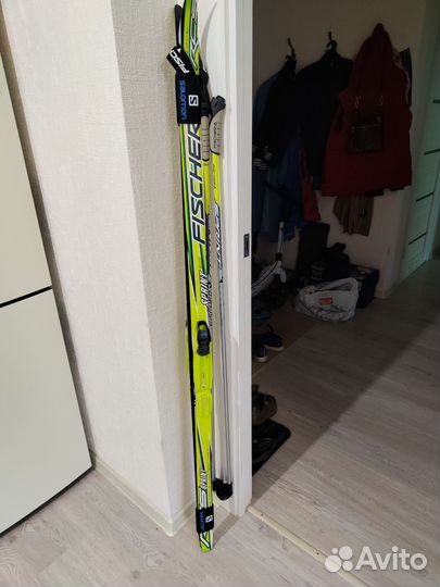 Лыжи беговые fisher 160см