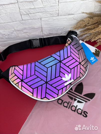 Рефлективная поясная сумка adidas хамелеон