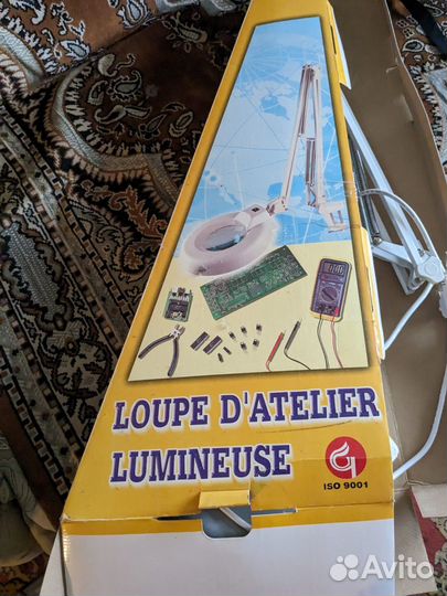 Лампа с лупой на струбцине CT-200-5