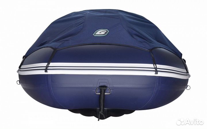 Надувная лодка gladiator e420pro синяя