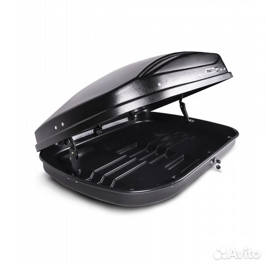 Автобокс на крышу MaxBox PRO 430 черный матовый