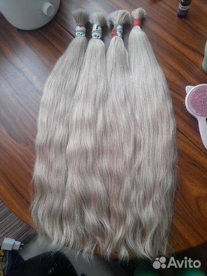 Волосы В наличии для наращивания блонд 60 см