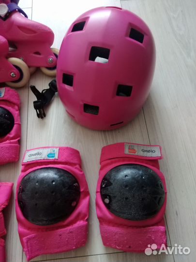 Ролики для девочки с защитой, размер 28-30