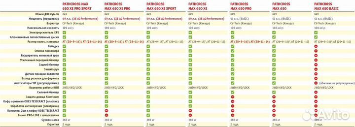 Aodes(BRP) pathcross MAX 650 (В белом цвете)