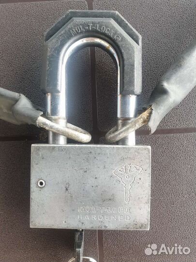 Цепь противоугонная с замком Mul-T-Lock Hardened