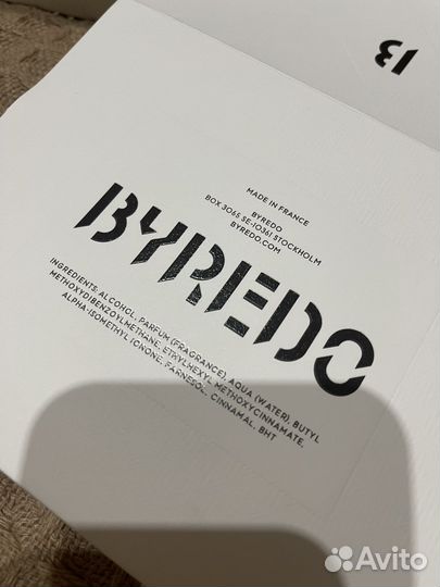 Парфюмерная вода byredo