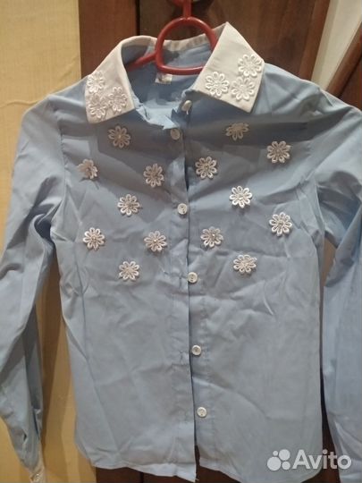 Рубашка для девочки школьная