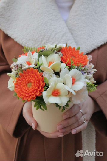 Мыло. Букет ручной работы