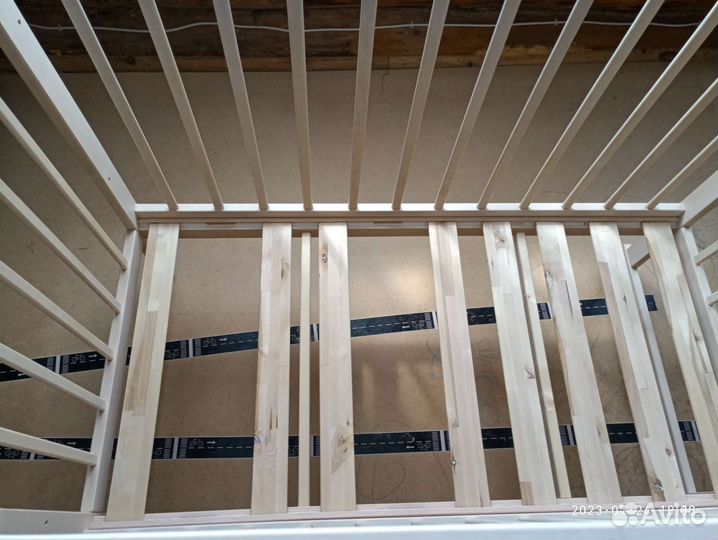 Детская деревянная кровать Babyton 120х60 (Береза)