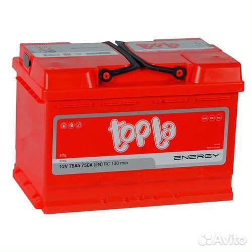 Аккумулятор Topla Energ 75ah 600a Hoвый