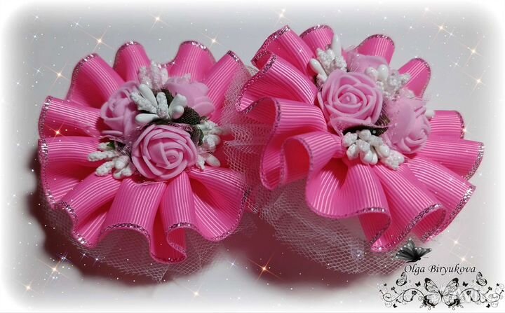 Банты для волос ручной работы