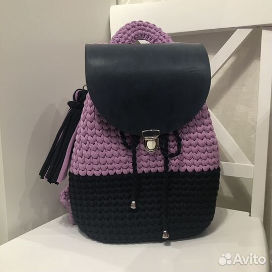 Рюкзак из трикотажной пряжи