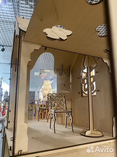 Кукольный домик для барби с мебелью