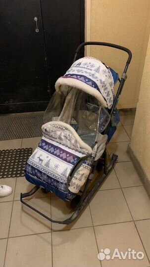 Детские санки коляска