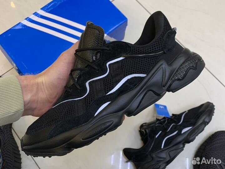 Кроссовки adidas Ozweego black новые рефлектив