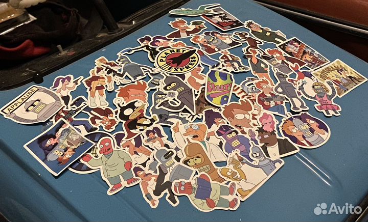 Наклейки futurama 50шт