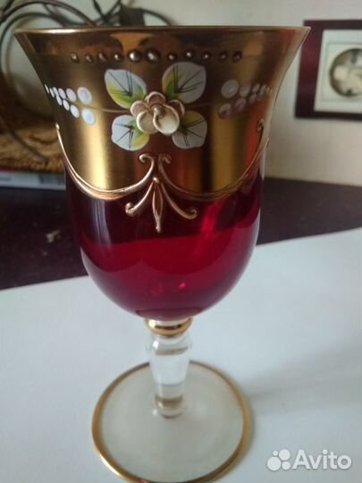 Бокал для вина италия(венеция) мурано