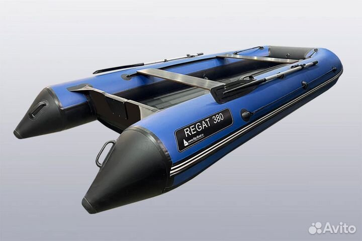 Лодка пвх Big Boat нднд Regat 380 синяя