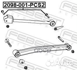 2098-001-PCS2 болт с шестигранной головкой 2шт