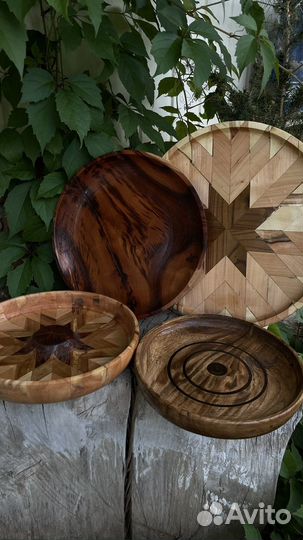 Поднос деревянный