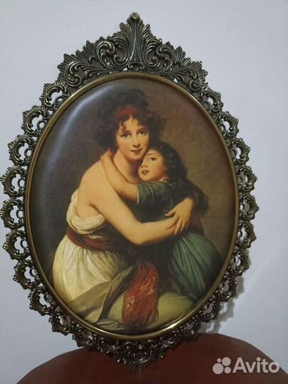 Картина шелкография в бронзе