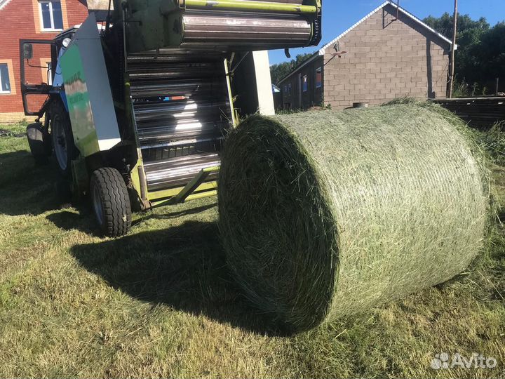 Сено в рулонах