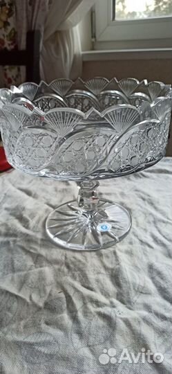 Вазы для фруктов хрусталь Гусь хрустальный