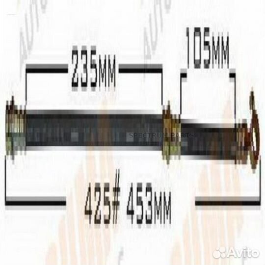 Шланг тормозной masuma BH425