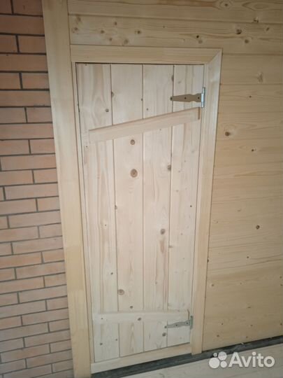 Изготовлю деревянные двери в баню
