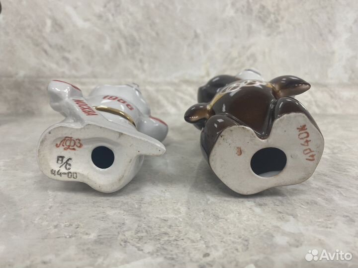 Олимпийский мишка, фарфор лфз и дфз