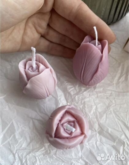 Подарочный набор свечи тюльпаны