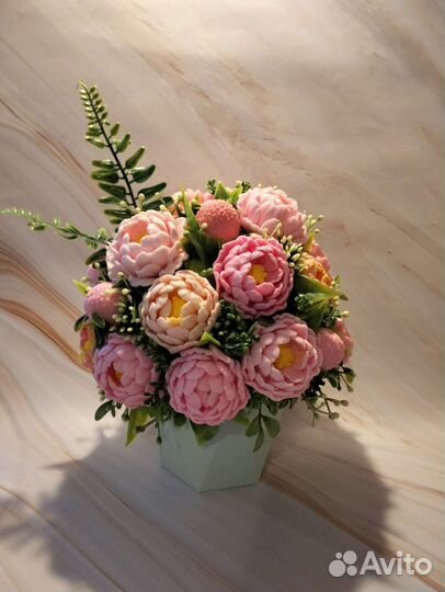 Букет цветов из мыла