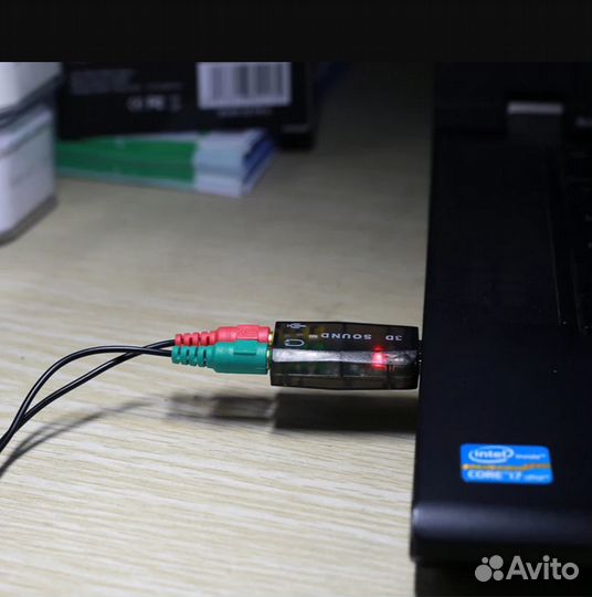 Внешняя звуковая карта USB 3D Sound RoHs XZT-66