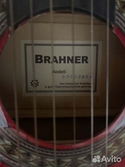 Гитара brahner BG-100RDS