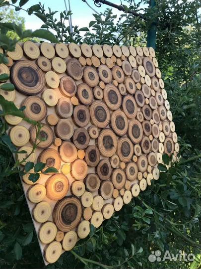 Спила деревьев.изготовление панно для декора