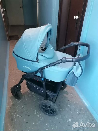 Коляска 2 в 1 эко кожа