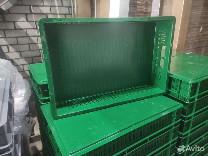 Ящик пластиковый пищевой морозостойкий 600х400х120