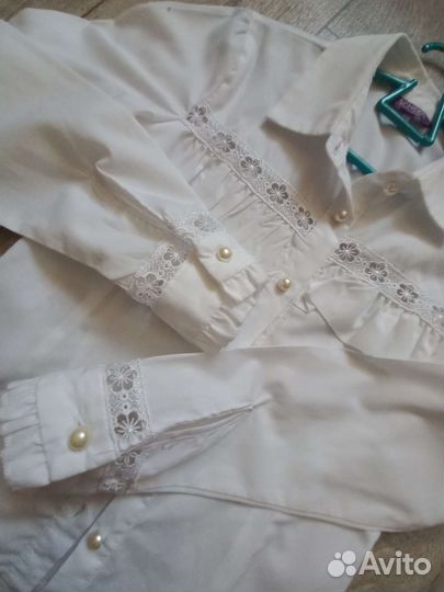 Рубашка школьная для девочки 122 128