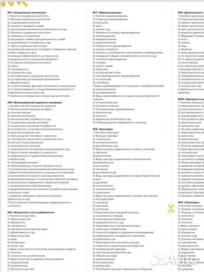 Шпаргалки егэ умскул обществознание