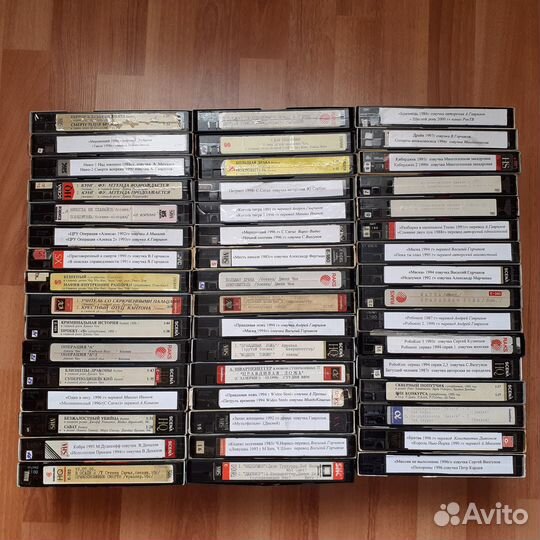 Видеокассеты с записью в авторском переводе