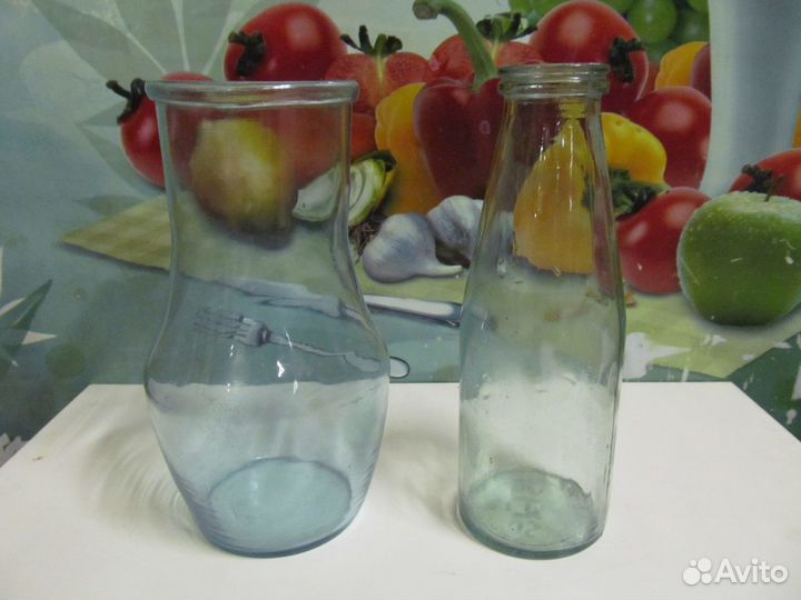 Бутыли стекло.,5 л.,2,75 л и в плетёнке