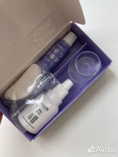 Крем краска для бровей и ресниц ollin vision