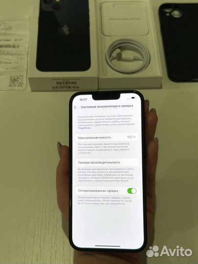 iPhone 13 128GB(4 мес,Акб 100,На гарантии,sim)