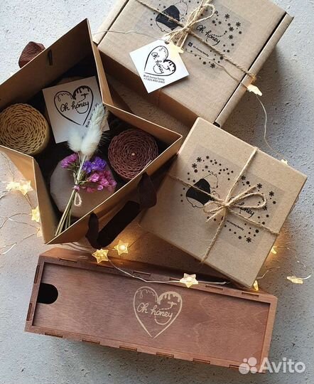 Новогодние подарки с мёдом и свечами