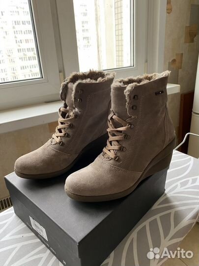 Ботильоны женские натуральная замша