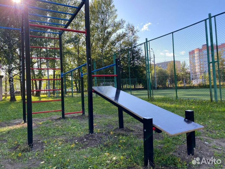 Воркаут площадка sswa турник брусья рукоход