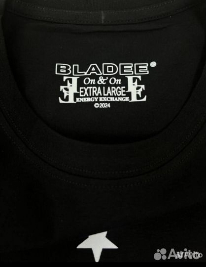 Футболка bladee RED light TEE black