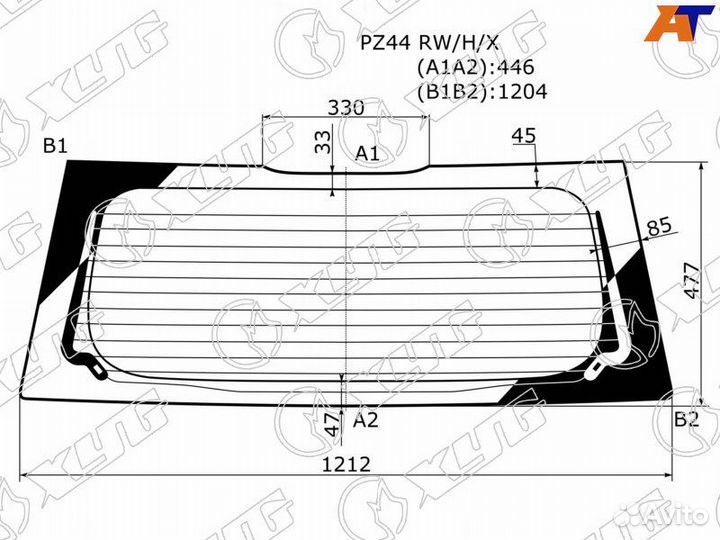 Лобовое стекло на Mitsubishi Colt 02-12г