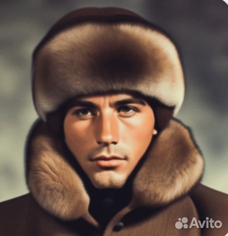 Норковая шапка мужская