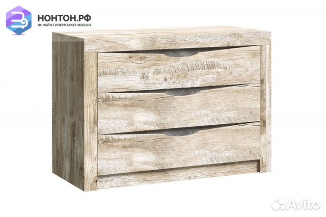 Комод Ривьера дуб юкон / бетон темный
